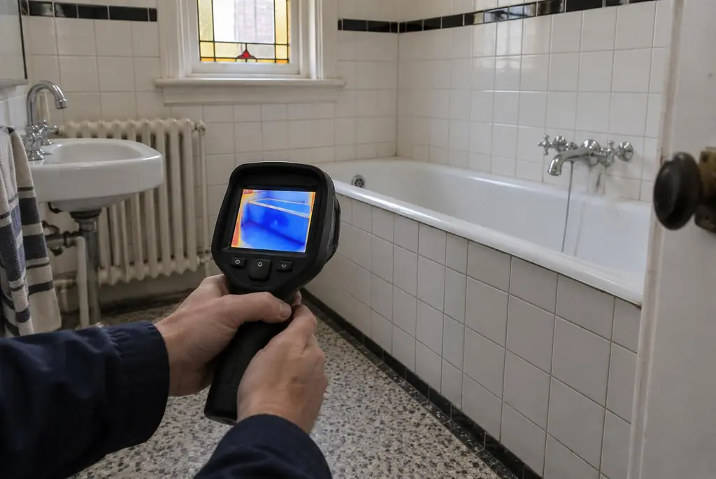 Lekdetectie Schoonhoven – onderzoek in een badkamer van een oudere woning
