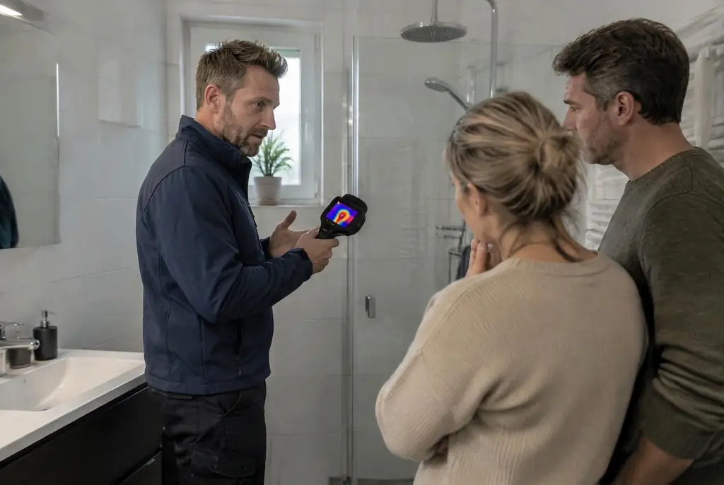 Lekdetectie Schoonhoven – specialist legt bevindingen uit aan bewoner